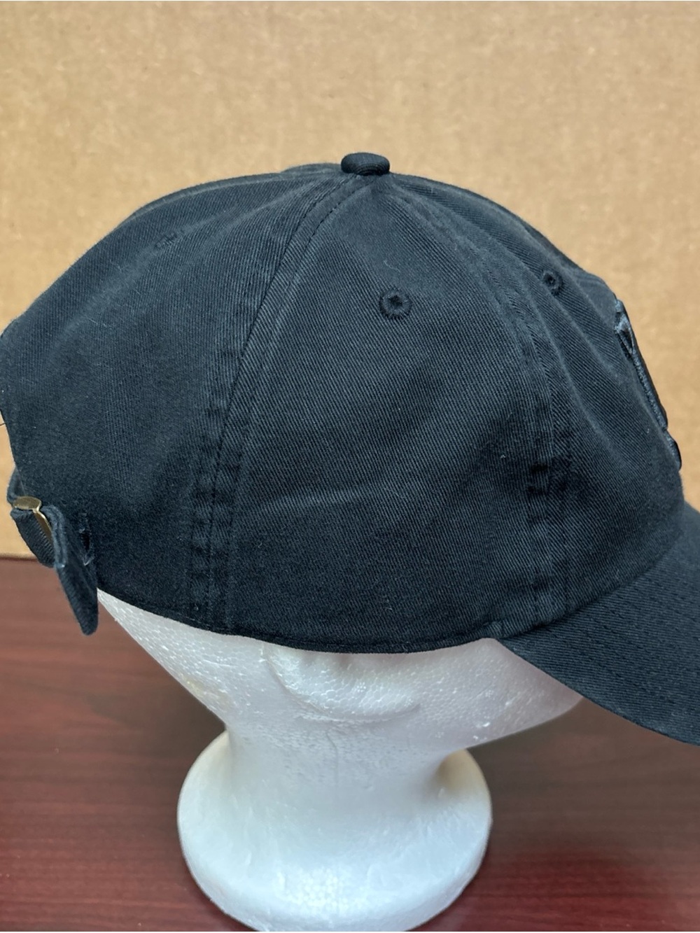 New York Giants 47 Brand Clean Up NFL Adjustable Dad Hat Baseball Cap ALL Black - Picture 4 of 7